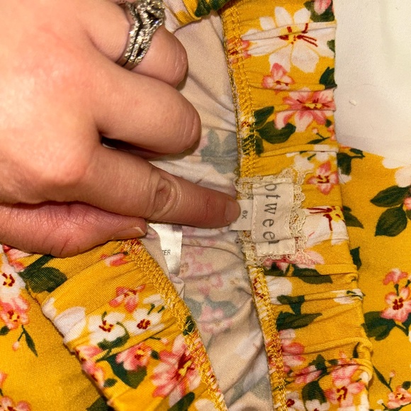btween Yellow Floral Kids Matching Set - Picture 2 of 2